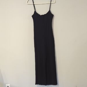 Reformation Black Spaghetti Strap Jumpsuit